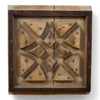 Vintage Rustic Architectural Wooden Carved Mould Board Wall Art