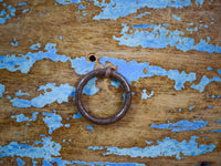 Vintage Worn Painted Rustic Cupboard Cabinet