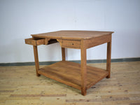 Vintage Rustic Wooden Kitchen Island Table