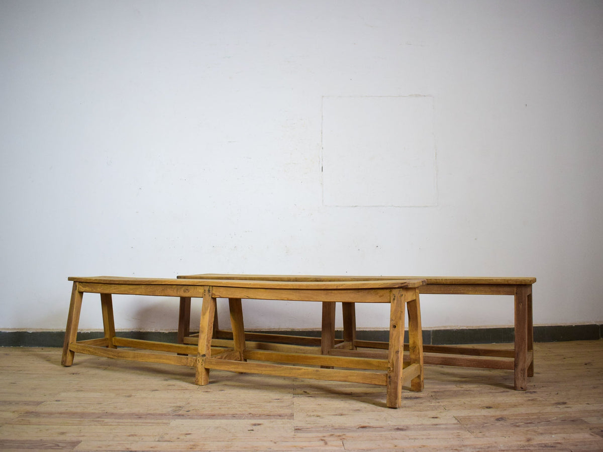 Vintage Rustic Wooden Bench