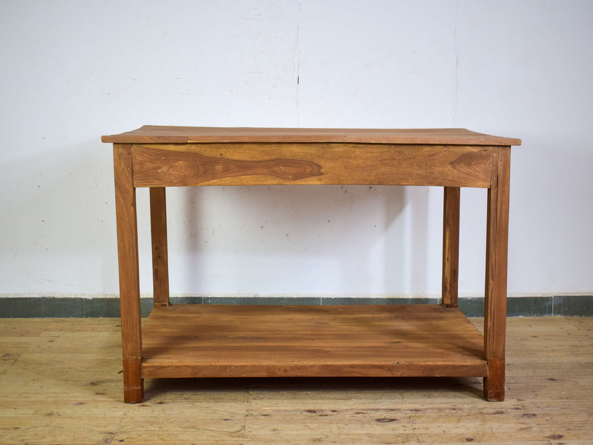 Vintage Rustic Wooden Kitchen Island Table