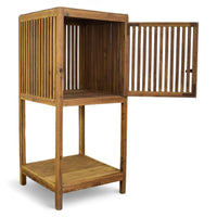 Vintage Wooden Cupboard Cabinet Shelf