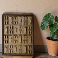 Vintage Rustic Architectural Wooden Carved Mould Board Wall Art