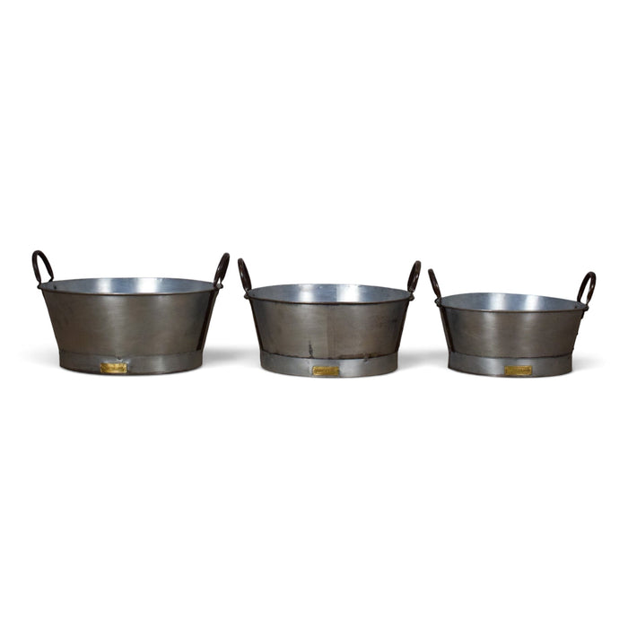 MILLWARDS® Handmade Vintage Style Galvanised Tub Planter - 3 SIZES