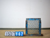 Vintage Wooden Iron Metal Indian Jali Window Frame
