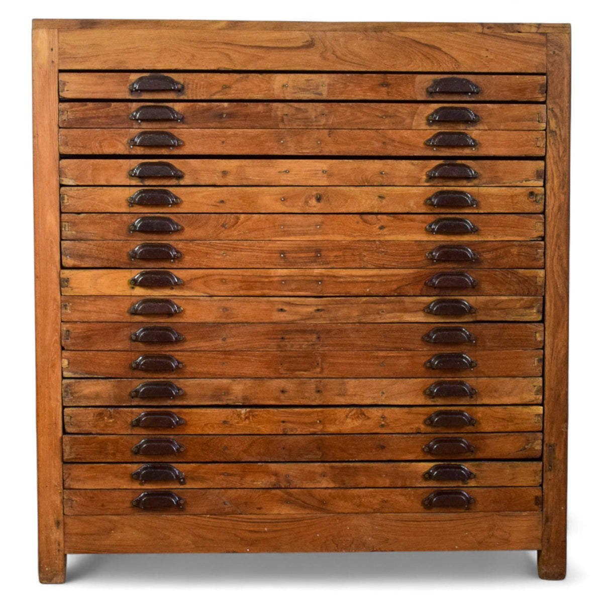 Vintage Printers Letterpress Print Makers Tray Drawers Cabinet