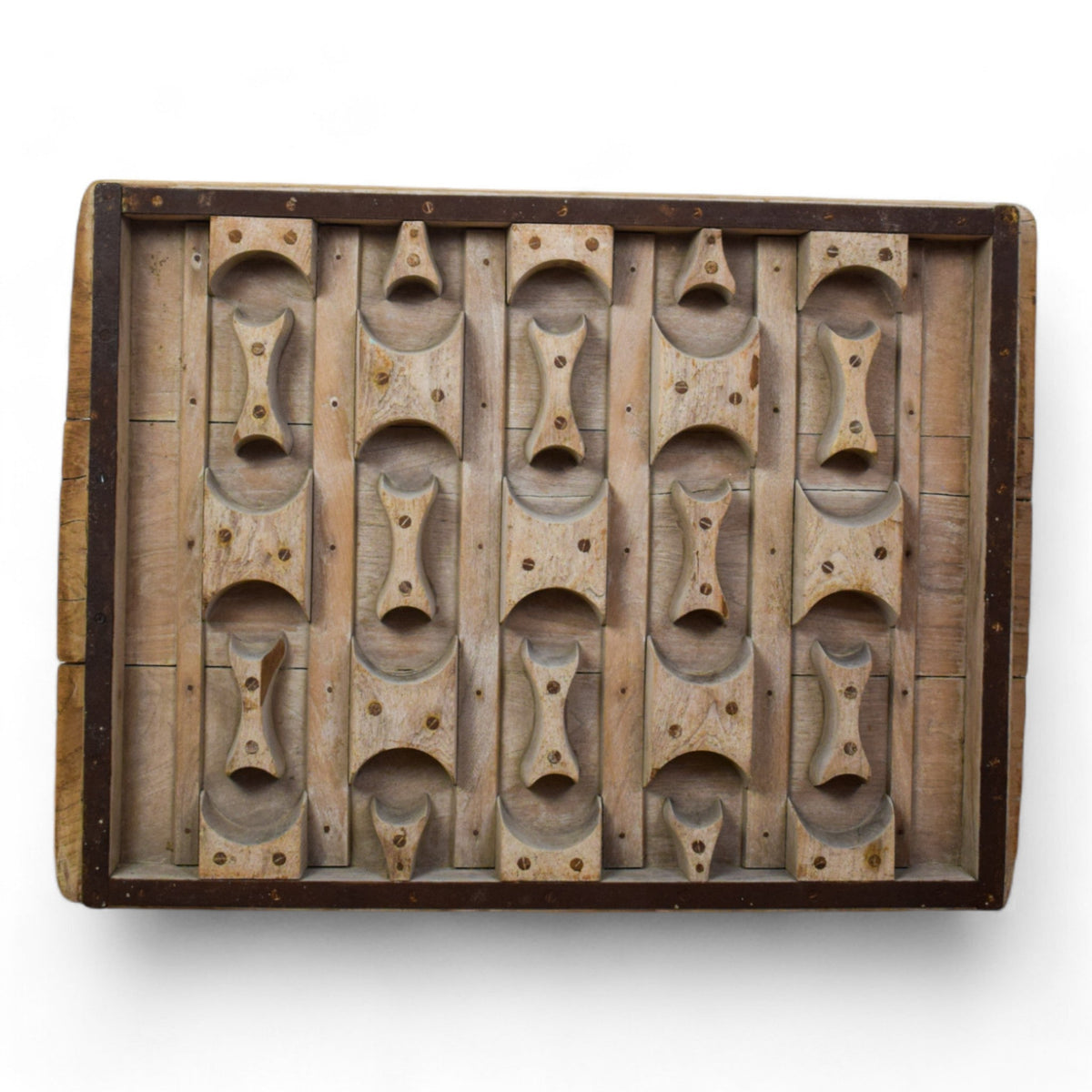 Vintage Rustic Architectural Wooden Carved Mould Board Wall Art