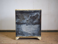 Vintage Rustic Bleached Wood Cupboard Cabinet Storage