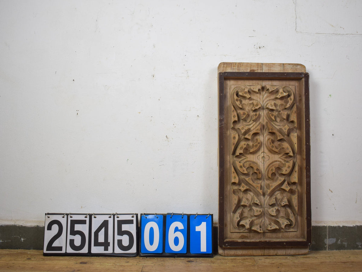 Vintage Rustic Architectural Wooden Carved Mould Board Wall Art