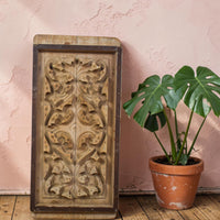 Vintage Rustic Architectural Wooden Carved Mould Board Wall Art