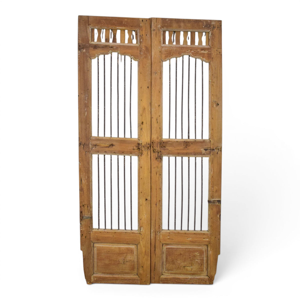 Pair of Antique Vintage Indian Doors Shutters