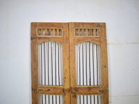 Pair of Antique Vintage Indian Doors Shutters