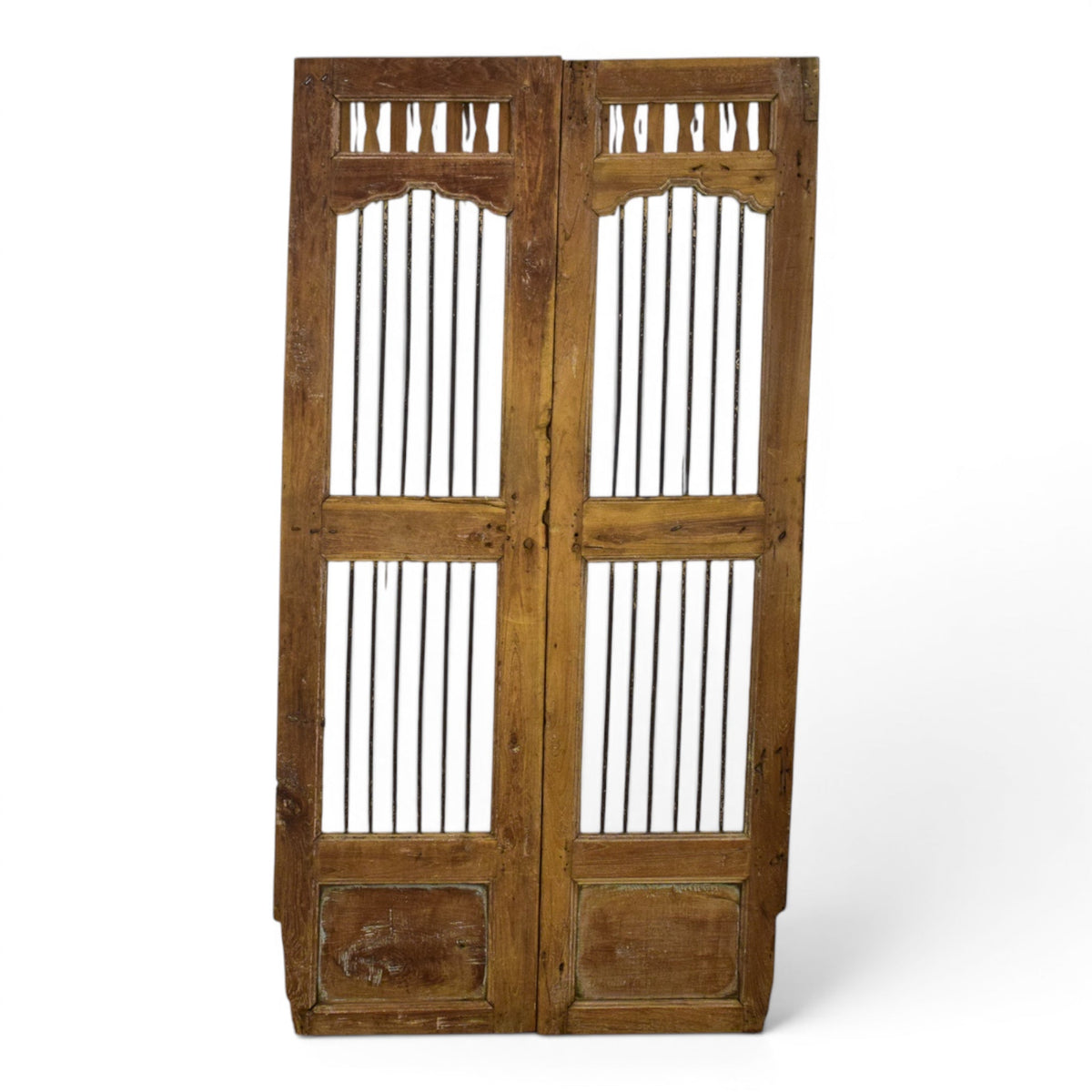 Pair of Antique Vintage Indian Doors Shutters