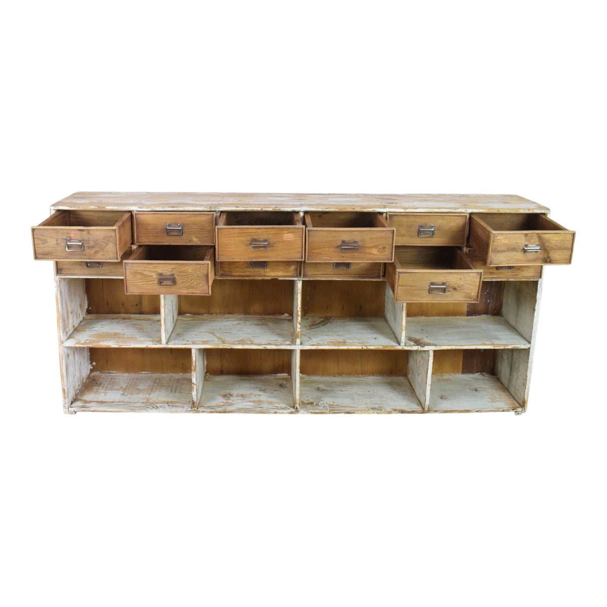 Large Pine Drawers Sideboard Cupboard Cabinet