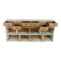 Large Pine Drawers Sideboard Cupboard Cabinet