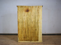 Vintage Rustic Bleached Wood Housekeepers Cupboard Cabinet Storage