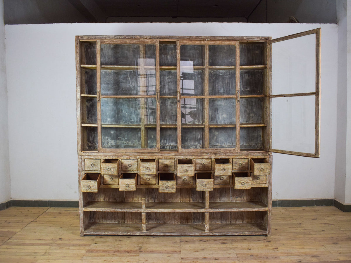 Large Apothecary Cupboard Cabinet With Sliding Doors From Spice Shop
