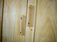 Vintage Rustic Bleached Wood Fitted Interior Cupboard Cabinet Storage