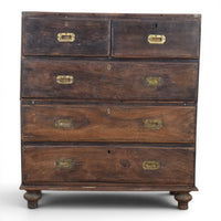 Vintage Antique Anglo-Indian Campaign Chest of Drawers