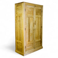 Vintage Rustic Bleached Wood Fitted Interior Cupboard Cabinet Storage