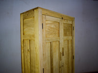 Vintage Rustic Bleached Wood Fitted Interior Cupboard Cabinet Storage
