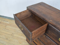 Vintage Antique Anglo-Indian Campaign Chest of Drawers