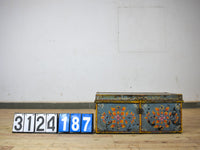 Vintage Indian Hand Painted Metal Travel Trunk Chest