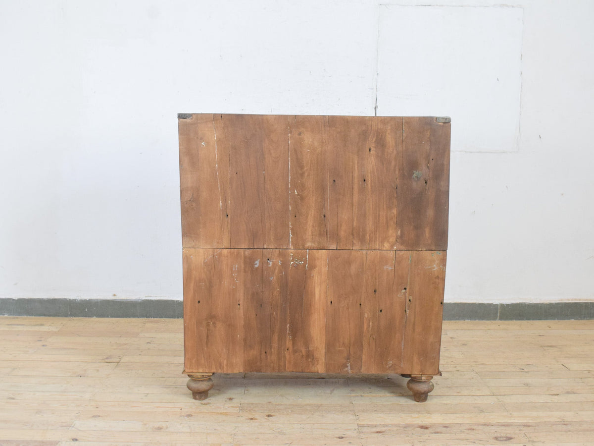 Vintage Antique Anglo-Indian Campaign Chest of Drawers
