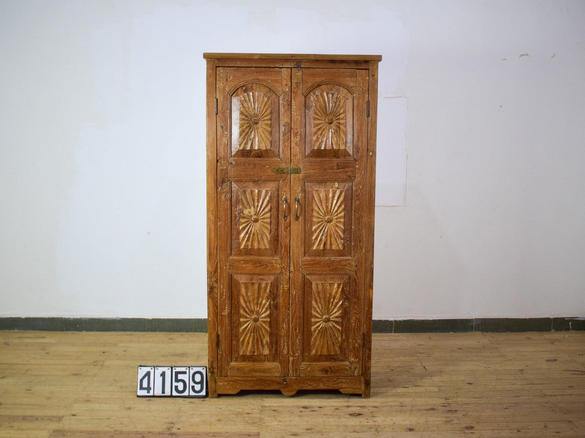 Vintage Wooden Rustic Cupboard Cabinet