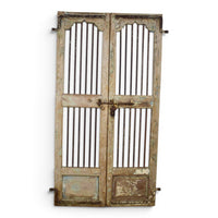 Pair of Antique Vintage Indian Doors Shutters