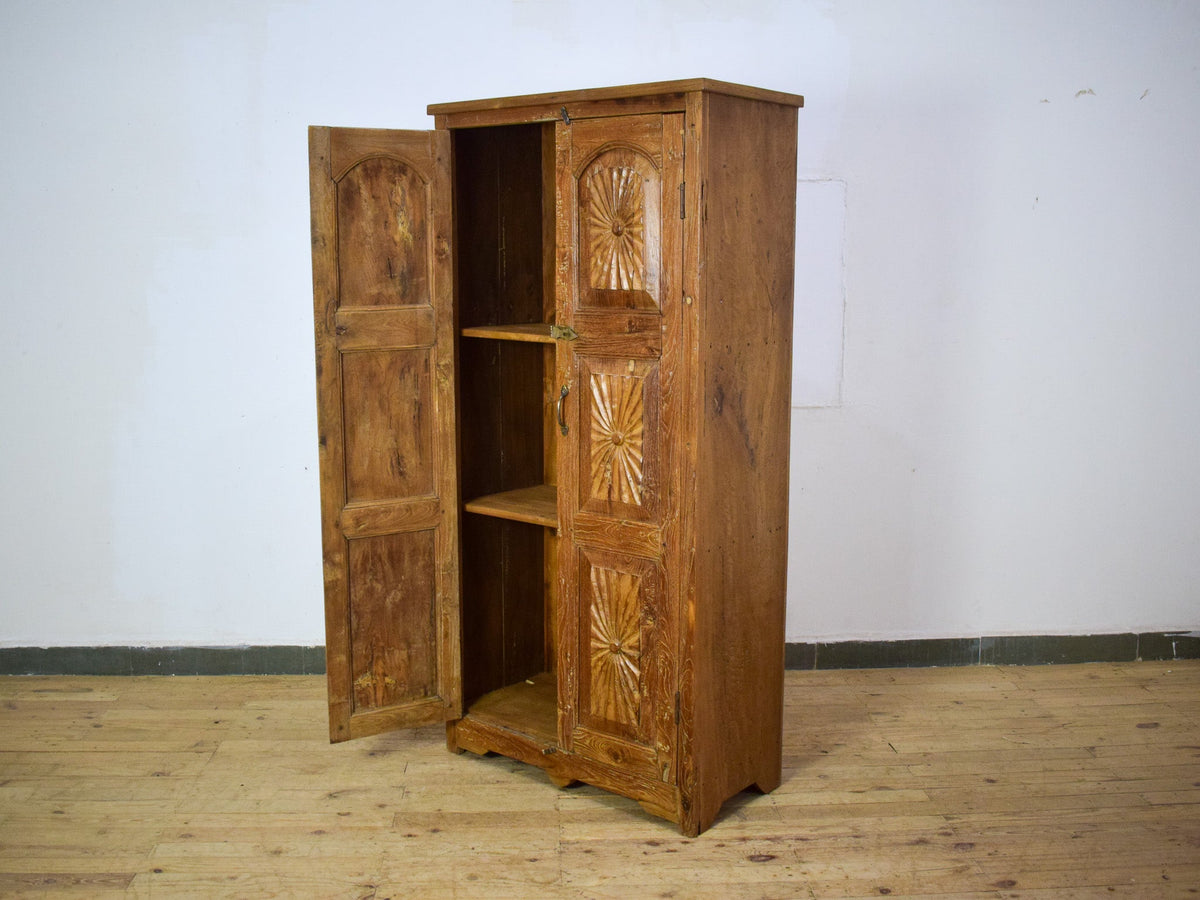 Vintage Wooden Rustic Cupboard Cabinet