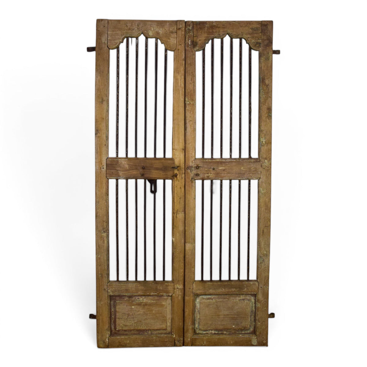 Pair of Antique Vintage Indian Doors Shutters
