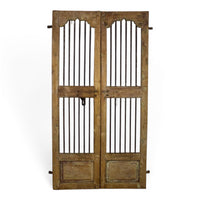 Pair of Antique Vintage Indian Doors Shutters