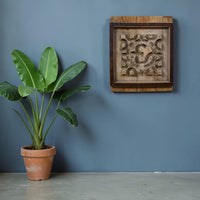 Vintage Rustic Architectural Wooden Carved Mould Board Wall Art