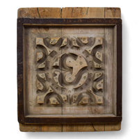 Vintage Rustic Architectural Wooden Carved Mould Board Wall Art