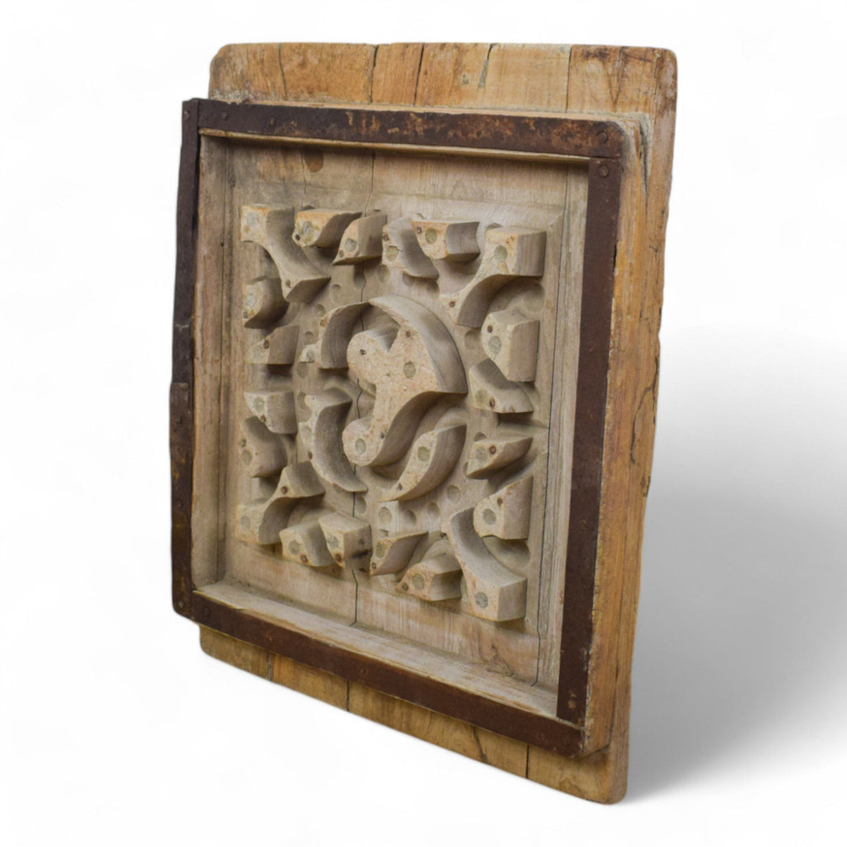 Vintage Rustic Architectural Wooden Carved Mould Board Wall Art