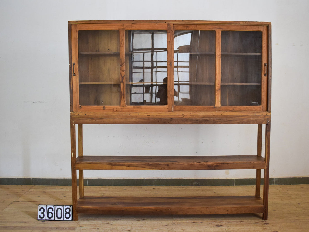 Vintage Rustic Wooden Sideboard Cupboard Dresser