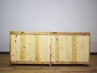 Vintage Rustic Bleached Wood Cupboard Cabinet Sideboard