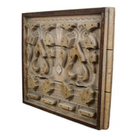 Vintage Rustic Architectural Wooden Carved Mould Board Wall Art