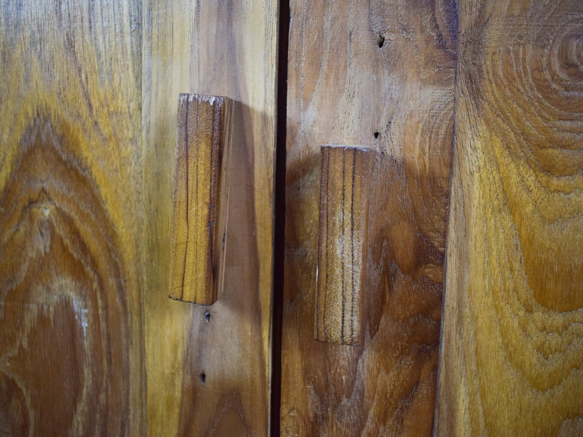 Vintage Rustic Wooden Cupboard Cabinet