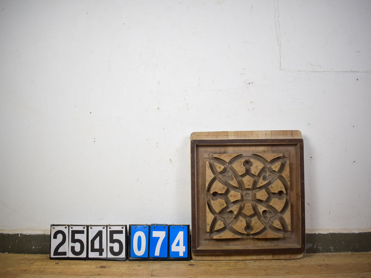 Vintage Rustic Architectural Wooden Carved Mould Board Wall Art