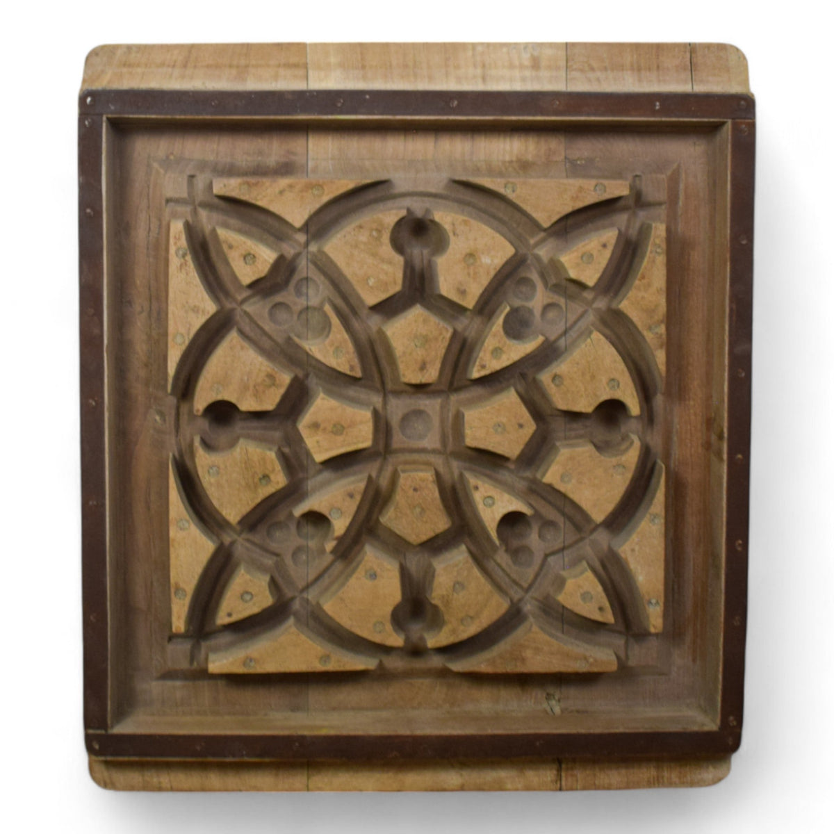 Vintage Rustic Architectural Wooden Carved Mould Board Wall Art