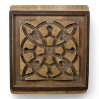 Vintage Rustic Architectural Wooden Carved Mould Board Wall Art