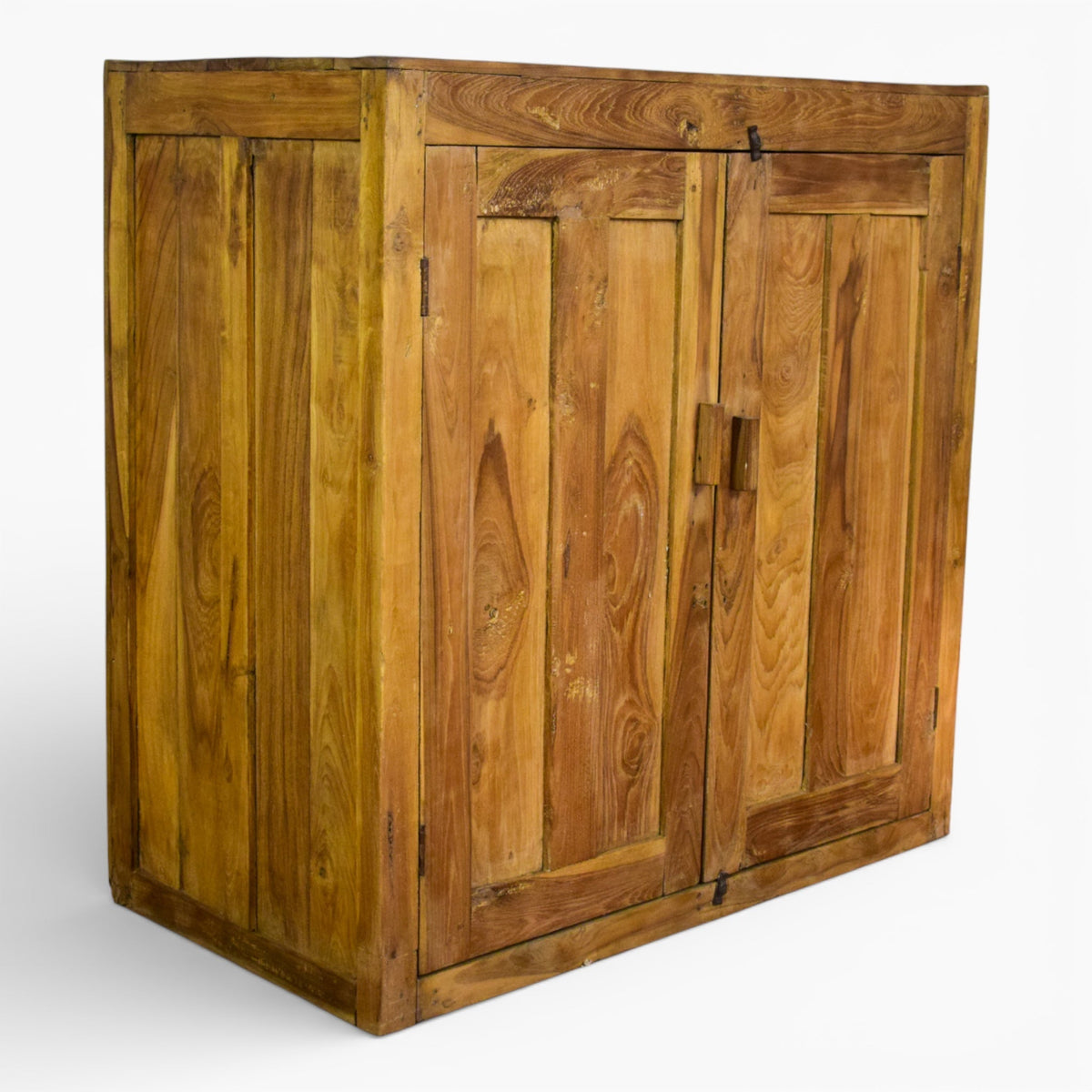 Vintage Rustic Wooden Cupboard Cabinet