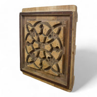 Vintage Rustic Architectural Wooden Carved Mould Board Wall Art