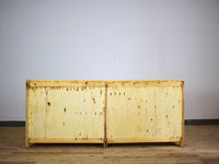 Vintage Rustic Bleached Wood Cupboard Cabinet Sideboard