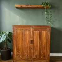 Vintage Wooden Rustic Cupboard Cabinet