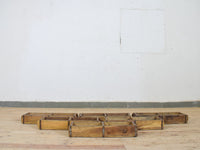 Vintage Indian Wooden Double Brick Mould Box