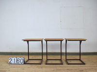 Reclaimed Vintage Style Metal and Wood Coffee Side Table Desk