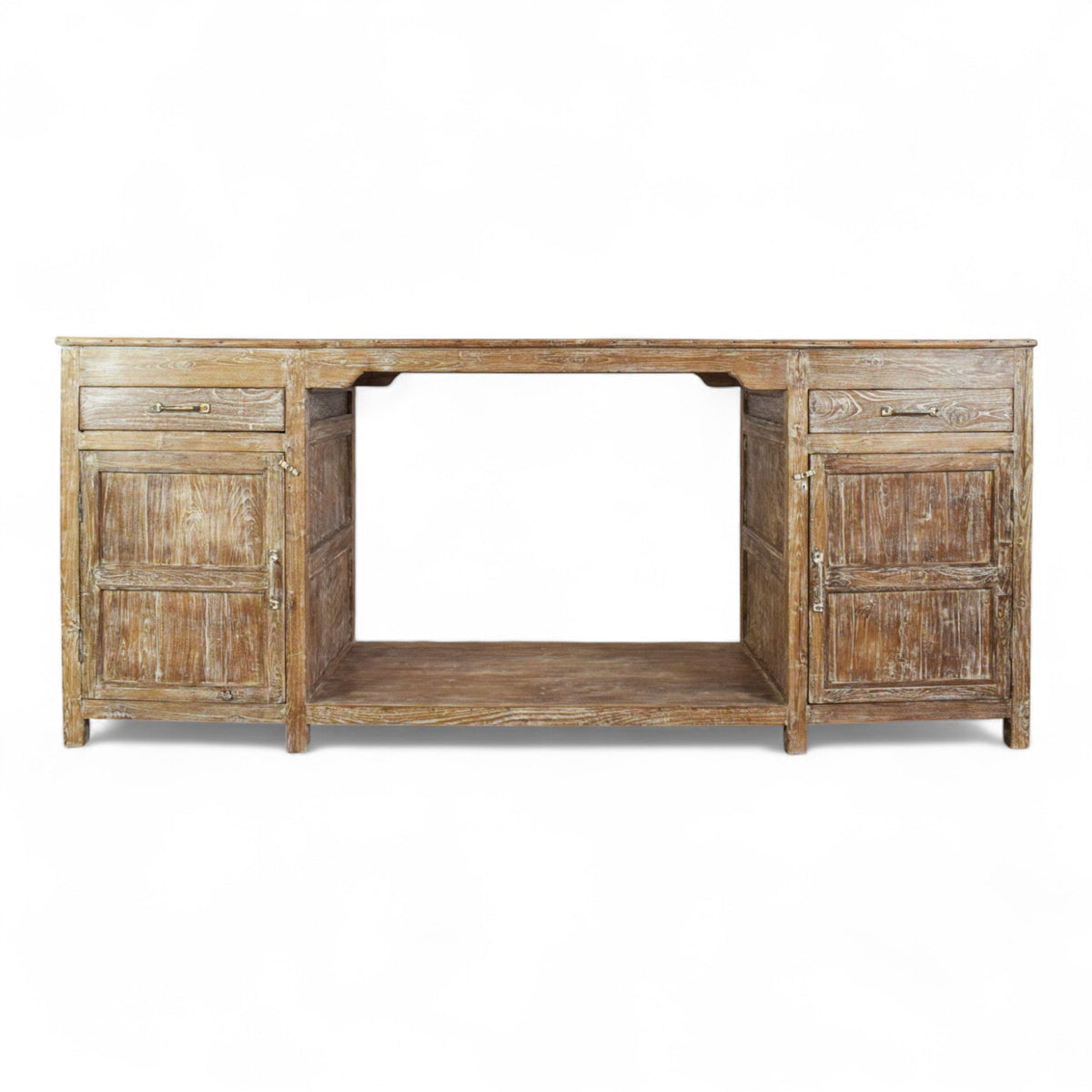 Large Vintage Wooden Sideboard Kitchen Island Cupboard